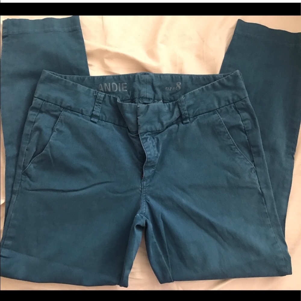 J. Crew Andie Chino in Teal size 8